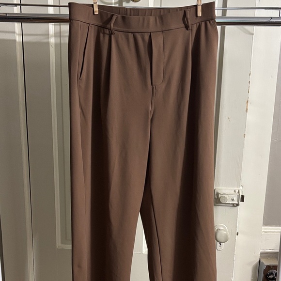 HALARA Women's Wide Leg Brown Pants - Picture 1 of 12